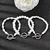 Plastic Pearl Beaded Bracelets for Women BJEW-L716-02P-1