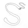 304 Stainless Steel Necklaces NJEW-E080-10P-1