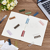 52Pcs 13 Colors Plastic 5-Hole Loose Binders Binding DIY-MA0006-76-4