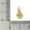 Real 18K Gold Plated Brass Pave Cubic Zirconia Pendants KK-M283-08E-02-3
