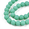 Opaque Glass Beads Strands GLAA-T032-P8mm-MD12-3