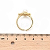 Brass Enamel Cuff Rings RJEW-K291-04G-03-5