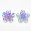 Ion Plating(IP) 304 Stainless Steel Filigree Pendants STAS-R102-01-2