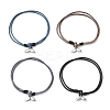 Whale Fishtail Alloy Charm Bracelets BJEW-JB11853-2