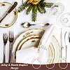 24Pcs 3 Colors Alloy & Resin Napkin Rings AJEW-GA0007-75-6
