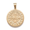 304 Stainless Steel Pendants STAS-J036-128G-2