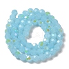 Imitation Jade Glass Beads Strands EGLA-A035-J8mm-L04-2