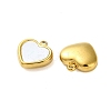 304 Stainless Steel with Synthetic Shell Charms STAS-G338-06G-2