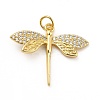 Brass Micro Pave Cubic Zirconia Pendants KK-H433-12G-1
