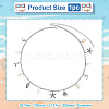 Ocean Theme Alloy and Natural Shell Starfish Shell Shaped Charm Waist Chains with Alloy Buckle AJEW-WH20019-31-2