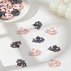 32Pcs 2 Colors Alloy Enamel Pendants ENAM-LP0001-90-1