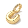 Brass Micro Pave Cubic Zirconia Pendants KK-K345-13U-G-2