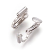 Brass Clip-on Earring Converters Findings KK-L175-01P-2