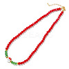 Christmas Glass Seed Beaded Necklaces LS-SI5243-2-1