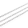 Tarnish Resistant 304 Stainless Steel Cable Chains X-CHS-R002-0.4mm-1