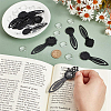 38pcs 14 Styles Zinc Alloy Bookmarks Finding FIND-NB0005-24-3