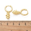 Brass Cubic Zirconia Hoop Earrings EJEW-Q015-01G-4