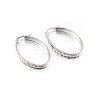 304 Stainless Steel Hoop Earrings EJEW-O024-01-1