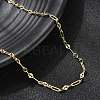 2.8MM Brass Oval Link Chain Necklaces  for Women NJEW-F355-03G-3