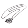 Dark Punk Satan Cross 201 Stainless Steel Pendant Necklaces NJEW-F320-06P-2
