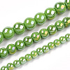 Electroplate Opaque Glass Beads Strands LS-GLAA-T032-P4mm-AB06-4