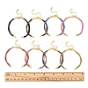 8Pcs 8 Colors Nylon Cord Bracelets MAK-FS0001-05-5