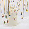 Real 18K Gold Plated Stainless Steel Pendant Necklaces CP2918-7-1