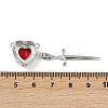 Brass Micro Pave Cubic Zirconia Pendant Sets KK-S507-18P-3