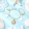 304 Stainless Steel Charm Bracelets BJEW-JB12221-1