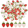 72Pcs 2 Colors Light Gold Plated Alloy Enamel Pendants ENAM-FH0001-87-1