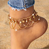 Bohemian Bell Alloy Tassel Anklets for Women FS-WG4DBF7-01-1