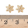 Brass Micro Pave Clear Cubic Zirconia Bead Caps KK-S350-11G-2