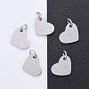 Anti-Tarnish 304 Stainless Steel Stamping Blank Tag Charms STAS-I311-19P-2