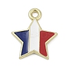 Independence Day Alloy Enamel Pandants PALLOY-V001-07B-1