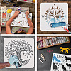Plastic Drawing Painting Stencils Templates DIY-WH0396-436-4