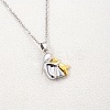 Girl & Dog Zinc Alloy Pendant Necklaces for Women FS-WGDD4A4-03-4