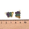 Carnival/Mardi Gras Theme Alloy Enamel & Glitter Powder Pendants ENAM-T020-53I-RS-3