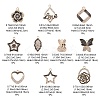 10Pcs 10 Style Alloy Enamel Pendants FIND-YW0002-84-3