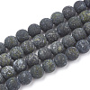 Natural Serpentine/Green Lace Stone Beads Strands G-T106-082-1