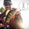 40Pcs 8 Styles Brass & 304 Stainless Steel Fishing Fast Snap Clips FIND-GO0001-20-6