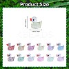 120Pcs 12 Colors Mini Resin Sequins Duck Home Display Decorations RESI-SZ0003-32-2