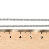 304 Stainless Steel Rope Chain Necklaces NJEW-Z084-02P-02-5