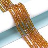 Electroplate Glass Beads Strands EGLA-A034-T8mm-L01-4