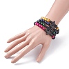 Cross Beads Stretch Bracelets Set for Women BJEW-JB07150-3