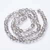 Electroplated Glass Beads Strands EGLA-Q092-10mm-A05-2