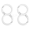 Spray Painted Alloy 8-shaped Keychain Clasps PW-WGE4E28-13-1