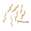 Ion Plating(IP) 304 Stainless Steel Links Connector Charms LS-X-STAS-Q323-08G-1