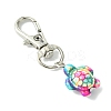 Sea Turtle Synthetic Turquoise Pendant Decorations HJEW-JM02143-01-4