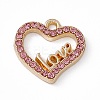Alloy Rhinestone Pendants PALLOY-P287-02LG-03-1