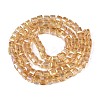 Electroplate Glass Beads Strands EGLA-R030-6x6mm-03-2